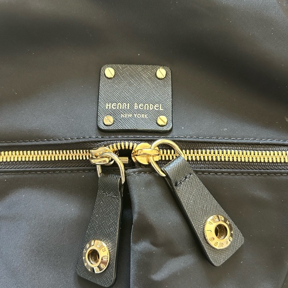 Henri Bendel Jettsetter Nylon Black Crossbody Bag EUC - Picture 9 of 12